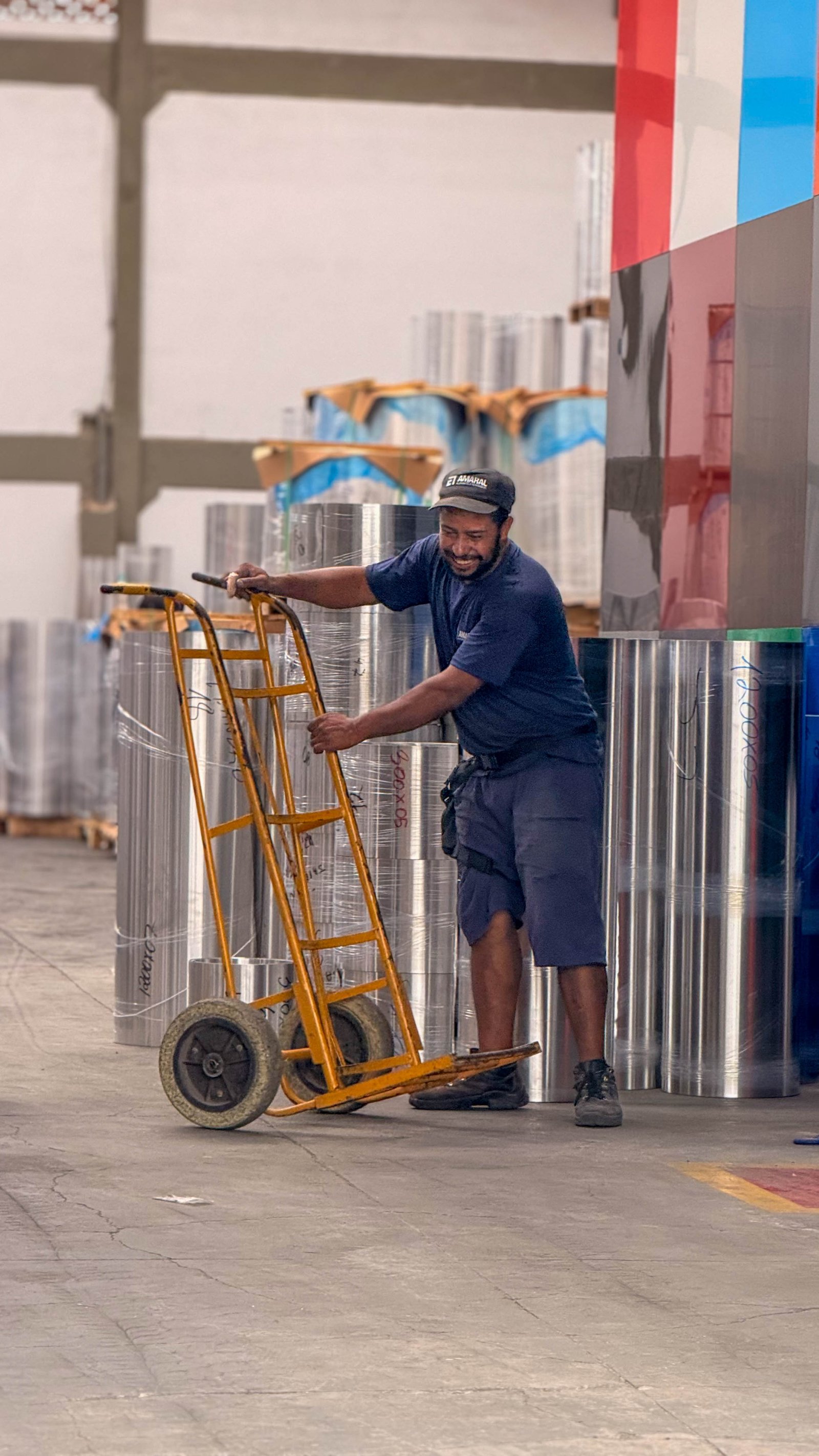 Detalhe em camadas metálicas