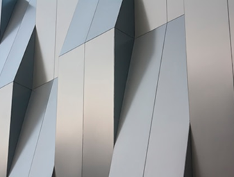 Painéis metálicos modernos